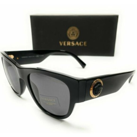 Versace Men's Black Polarized Sunglasses! - Picture 1 of 4